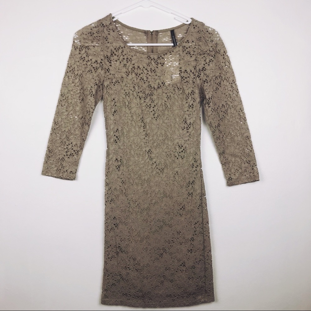 Peppermint | Lace Bodycon Mini Dress